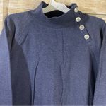 J.Crew fleece button cowl neck detail long sleeves pullover sweater Size XXLarge Photo 5