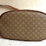 CELINE Macadam Coated Canvas and Leather Crossbody Bag Photo 3