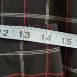 Apostrophe red black windowpane straight leg trousers size 8 Photo 4