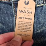 American Eagle  Sulfur Wash Midrise Straight Leg Jeans Size 4 Photo 8
