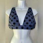 Zimmermann Blue Black Polka Dot Bikini Top NWOT Size 3 (US 8-10) Photo 2
