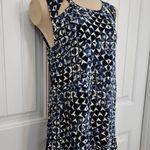 Lucky Brand  Denim Co Geometric Print Shift Dress Mixed Media Size XS Photo 1