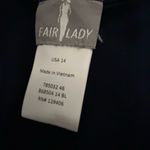 Elegant Navy Dress with Sequin Detail Blue Size 14 Photo 6