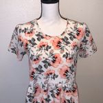 Downeast  floral small keyhole peplum blouse Photo 1