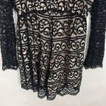 Storee Black Long Sleeve Lace Romper Size Large Photo 7