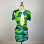 House Of CB  Letitia Multicolour Ruched Mesh Mini Dress Photo 5