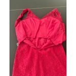 Shoshanna  dress, size 2, lace dress, magenta, pink, wedding attire, event dress‎ Photo 4
