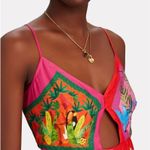 Farm Rio 💕💕 Double Scarves Midi Dress ~ Bahia Girls Scarf + Tropical Scarf XS Photo 7