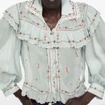 ZARA Limited Edition
Embroidered Vintage Floral
Cottage Prairie Romantic Top Photo 2