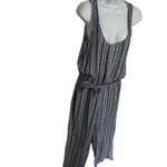 Cloth & Stone Linen W Jumpsuit Sz XS Stripe Open back Tie Boho Coastal Beachy Photo 1