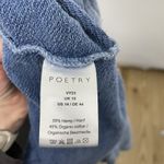 Poetry Hemp Organic Cotton Blend Sweater Cardigan Jacket Ocean Blue size 14 Photo 5