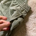 Open Edit  Shorts Women's Medium Relaxed Pull‎ On Green Drawstring Waist Photo 9