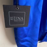 Mac Duggal  Rhinestone-Strap Satin Mini Dress Indigo Photo 8