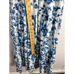 Abercrombie & Fitch  Smocked Midi Dress Small Blue Floral Square Neck Cottage Photo 7