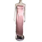 Boohoo NWT  Purple Champagne Bandeau Cutout Maxi Dress Photo 1