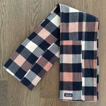 Patagonia Women's Flannel Plaid Patchwork Fjord Scarf Upriver Century Pink, Navy Photo 1