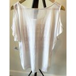 Material Girl NWT Pink Metallic LOVE YOU - Cold Shoulder Size XL by  Active Top Photo 4