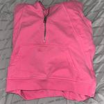 Cute Pink Half Zip Sweatshirt Size M Photo 2