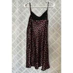 Delicates Vintage Y2K Cowl Neck L Sheer Black Pink 90s Y2K Polka Dot Whimsical Fairy Dress Photo 2