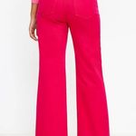 Loft High Rise Wide Leg Jeans in Magenta Dark Pink Size 6/28 Photo 2