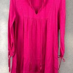 Natalie Martin ‎ Stevie Sasha Cotton Mini Dress in Pink Size S Boho Anthropologie Photo 0