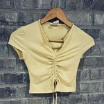 Soft Yellow Molly Rose Crop Top Photo 0