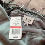 Le lis Women XS Dress Sage Green Satin Cowl Mini Strappy Back Party Cocktail NWT Photo 2