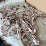 Red Haute  Floral Billie Sleeve Wrap Top Size Small Photo 7