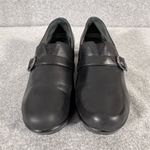 Dansko  Jane Women's Black Leather Clogs Buckle Strap Size 8.5-9 Photo 3