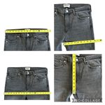 AGOLDE Sophie High Rise Distressed Crop Jeans in Washed Black Grey Size 30 Photo 7