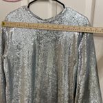 Lovers + Friends Lover and friends sparkling silver mini dress Photo 11