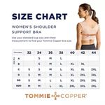 Women's Tommie Copper Shoulder Support Bra with Front Zipper Black Size L NEW Size L Photo 9