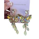 Bloomingdale’s Crystal Colorful Rhinestone Butterfly Dangle Fashion Earrings Photo 1