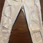 Hollister  white high-rise super skinny ripped jeans Photo 2