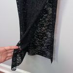 Pretty Little Thing  NEW Corset Sheer Lace Jacquard Midaxi Maxi Dress Black Photo 2