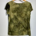 Dress Barn Beaded Burnout T-Shirt Green Top Y2K Fairy Grunge Whimsigoth Size M Photo 5