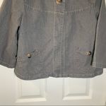 Live a Little LAL Grey Denim Button Front 3/4 Sleeve Jacket L Photo 4