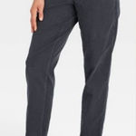 Universal Threads Universal Thread High Rise Tapered Pants, paper bag waist, charcoal black size 2 Photo 0