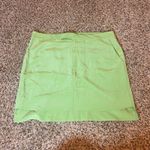 Equipment  Femme Green Silk Mini Skirt‎ - Sample - Size 4 - Cute Summer Photo 1