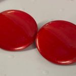 Vintage Shade of Red Round Disc Shape Clip Photo 10