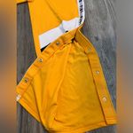 PINK - Victoria's Secret Victoria Secret Pink Athletic Pants Yellow Striped Women's Size Large. NWT #63 Photo 3