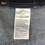 Gap 🔃 High Rise Girlfriend Medium Indigo Wash Raw Hem Distressed Jeans Photo 4