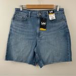Lee High Rise Relaxed Fit Stretch Denim Jean cutoffs cut off shorts Blue 14 new Photo 0