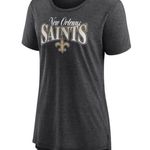 NFL Team Apparel NFL New Orleans Saints Women's Roundabout Short Sleeve Fashion T-Shirt, Large Photo 1