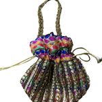 Vintage Beaded Indian Mini Bag Purse With Jewelry Pouch Amrapoli Unique Timless Photo 2
