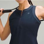 Lululemon  grid-texture sleeveless tennis dress true navy size 4 Photo 3