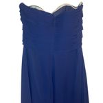 Bari Jay Navy Strapless Dress Size 10 Formal Gala Bridesmaid Prom Bridal Blue Photo 2