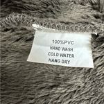 Monoreno  Faux Leather Fur Lined Moto Jacket Brown Gray Coat Womens Medium Photo 13