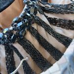 Mac Duggal  Black Beaded Sequin Shorts Maxi Sheer Skirt Gown Size 6 Photo 13