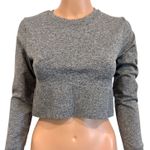 Victoria's Secret Pink medium seamless crop top active athletic TLS1 2837 Gray Photo 0